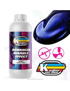 Vernice Custom Marmorizzata Blu Cobalto Perlato