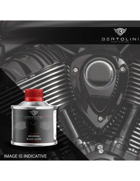 Nero Lucido 2K Vernice Motore Alta Temperatura per Cromature e Metalli - 250GR