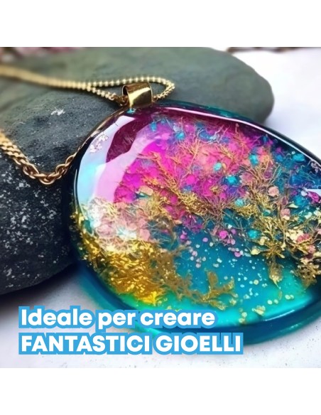 Resina Epossidica Trasparente RESIN + con Filtro Anti UV Spessore 2cm