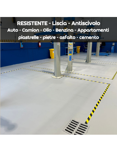 Resina Pavimenti GRIGIO SATINATO Garage Officine Appartamenti Terrazze Piscine Docce