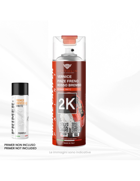 Rosso lucido Spray 2K - Vernice Spray Pinze E Motore Alta Temperatura - 400ml