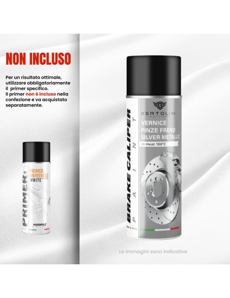 Grigio Argento - Vernice Spray Pinze Freno Alta Temperatura 1K