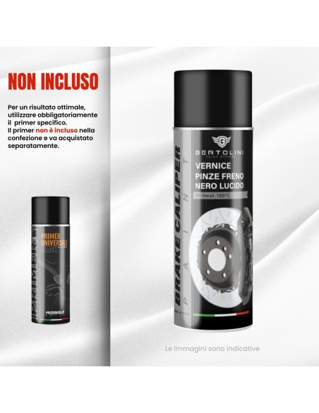 Nero Lucido - Vernice Spray Pinze Freno Alta Temperatura  1K