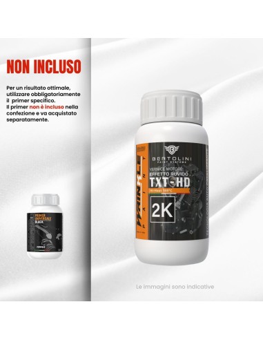 Nero Opaco Testurizzato 2K Vernice Motore Alta...