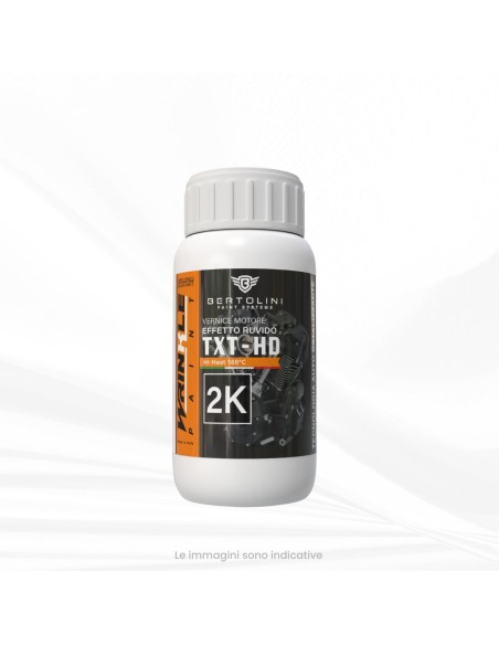 Nero Opaco Testurizzato 2K Vernice Motore Alta Temperatura Goffrata -250GR