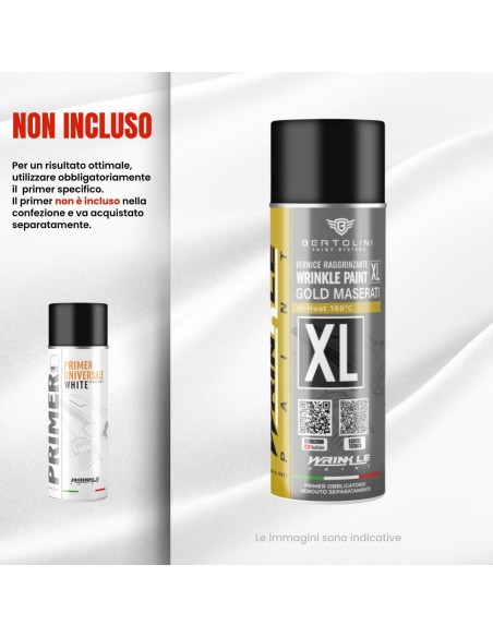 Vernice Raggrinzante Oro Maserati XL Originale Spray  Alta Temperatura - 400ml